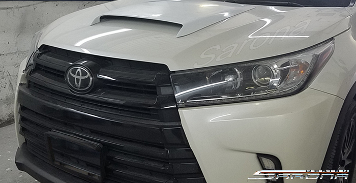 Custom Toyota Highlander  SUV/SAV/Crossover Hood Scoop (2014 - 2019) - $190.00 (Part #TY-004-HS)